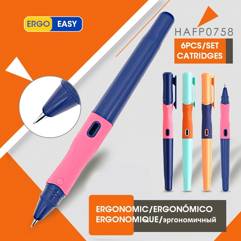 Andstal Cute Kawaii Crocodile Fountain Pen Set Ink Pen Calligraphy Pens for kids school supplies stationery