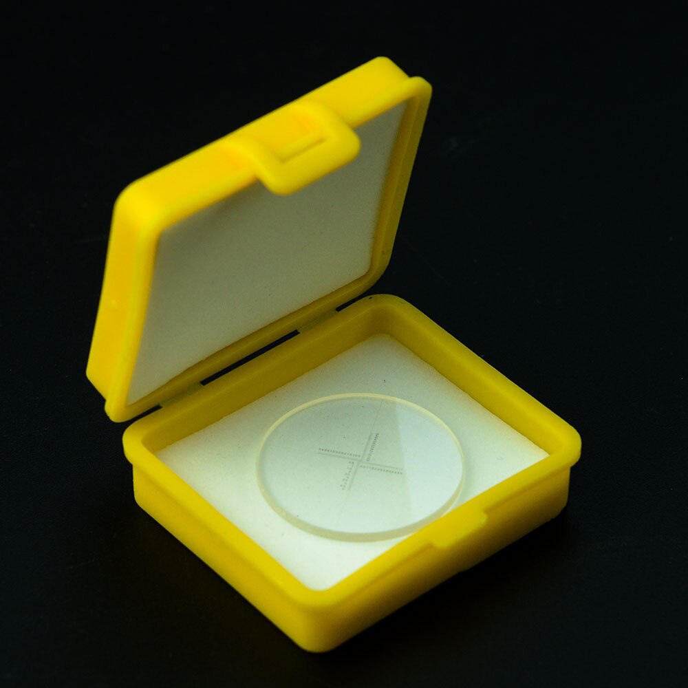 Microscope Micrometer Diameter 18.5mm DIV=0.05 Microscope Eyepiece Calibration Slide Coordinates Scale