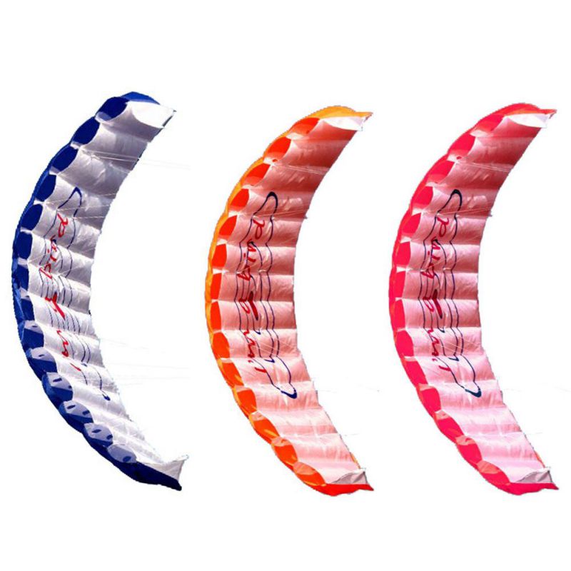 Outdoor Fun Sports Power Dual Line Stunt Parafoil Parachute Rainbow Sports Beach Surfing For Beginner