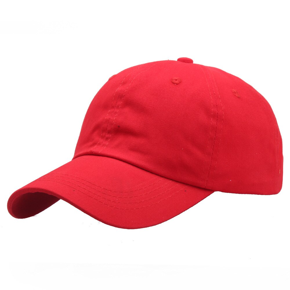 Vrouwen Effen Kleur Baseball Caps Voor Mannen Eenvoudige Zwarte Jongen Verstelbare Outdoor Meisjes Snapback Cap Multicolor Zon Trucker hoed: Red