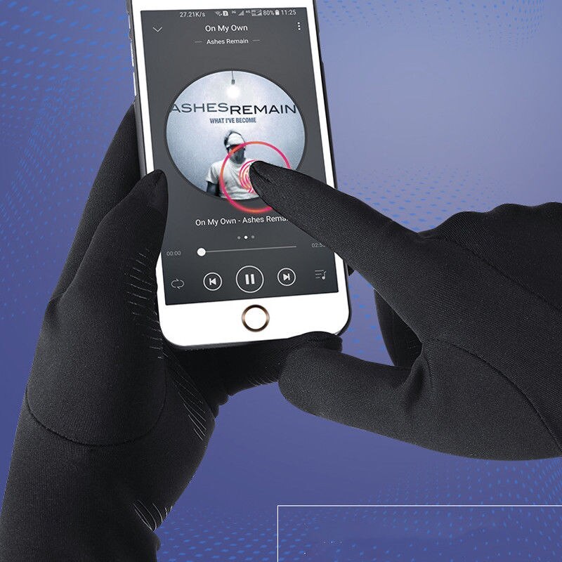 Vanntette vinter varme hansker vindtette utendørs hansker tykkere varme votter berøringsskjerm hansker unisex menn sport sykling hanske