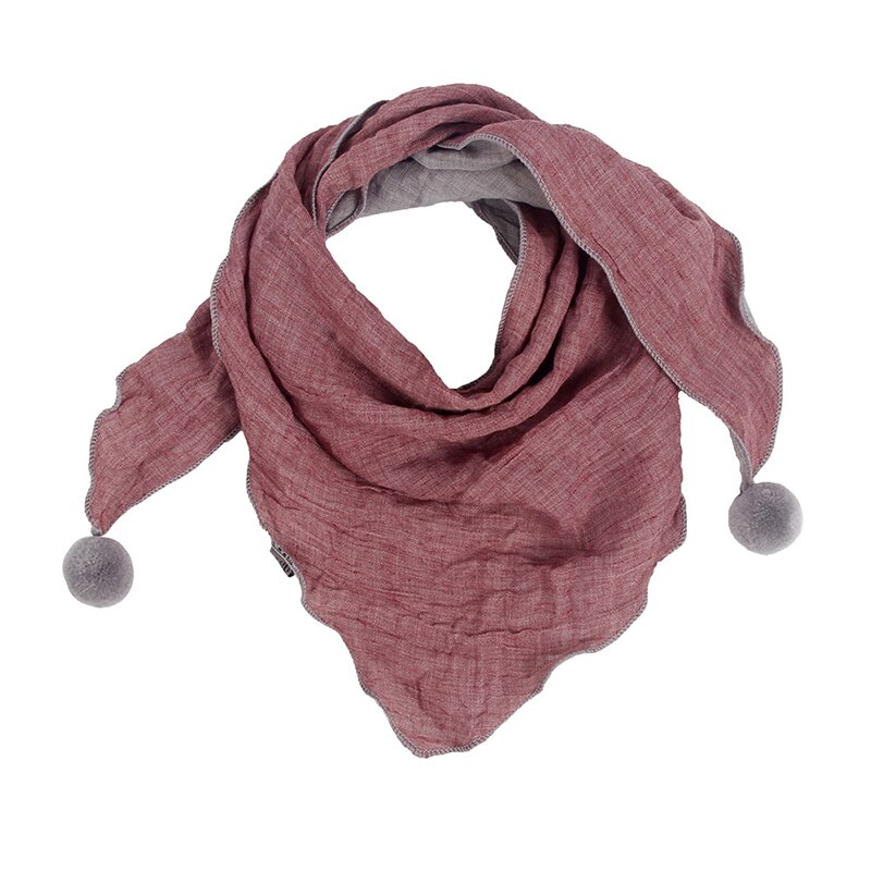 Bufandas triangulares de Color puro para niños, Baberos cálidos para el cuello, chal, cuello suave cálido