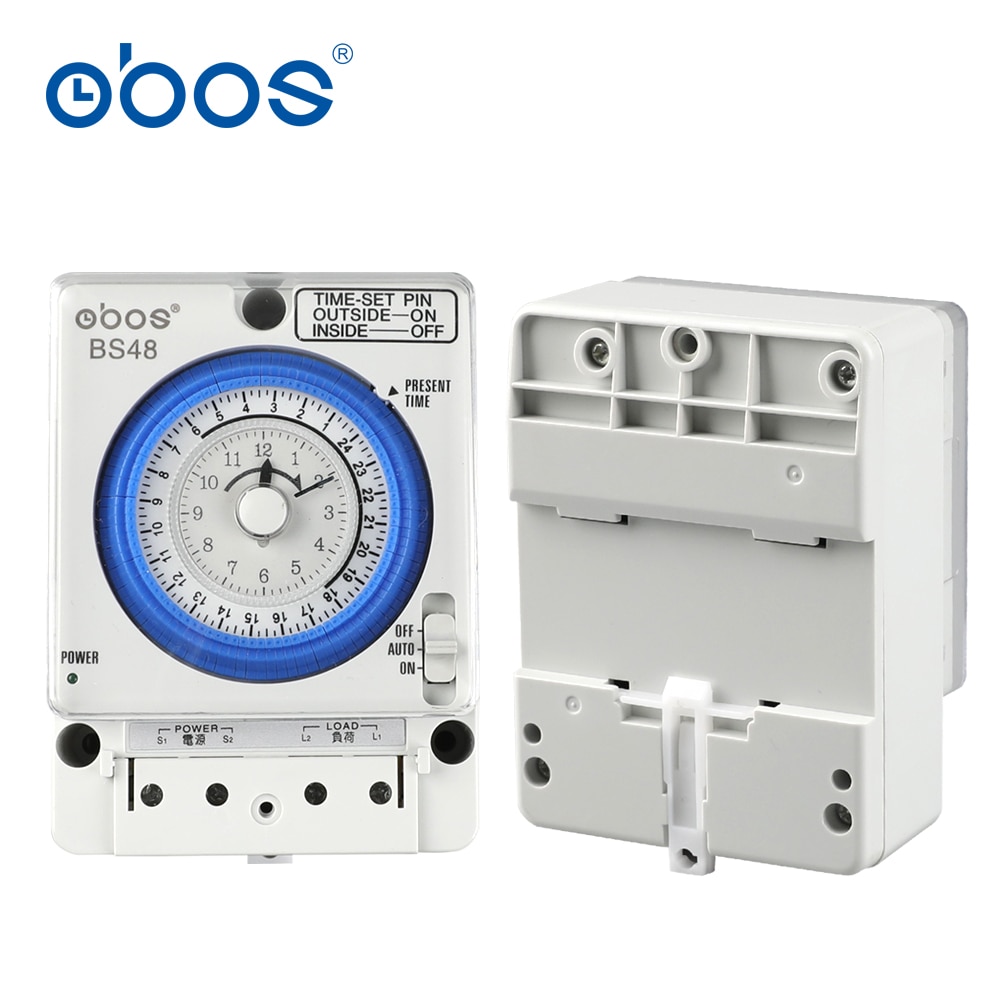 Strømbrudd minne 100-240v timer mekanisk din rail tidsbryter med 96 ganger av/på tidsinnstillingsområde 15 min