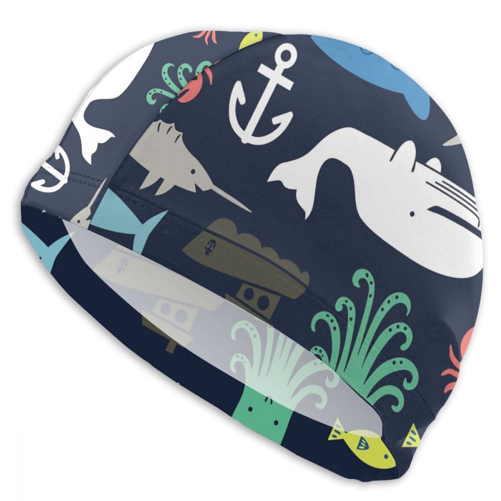 Duurzame zwemmuts multifunctionele badmuts lange haar badmuts elastische drapering badmuts voor zwembad oceaan  q008