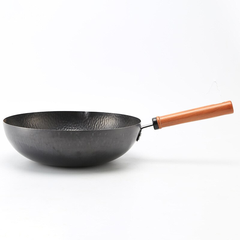 32Cm Nonstick Fry Pan Gehamerd Collection,Premium Carbon Stalen Wok Pan Met Deksel, vaatwasser En Oven Veilig Keuken Kookgerei Set