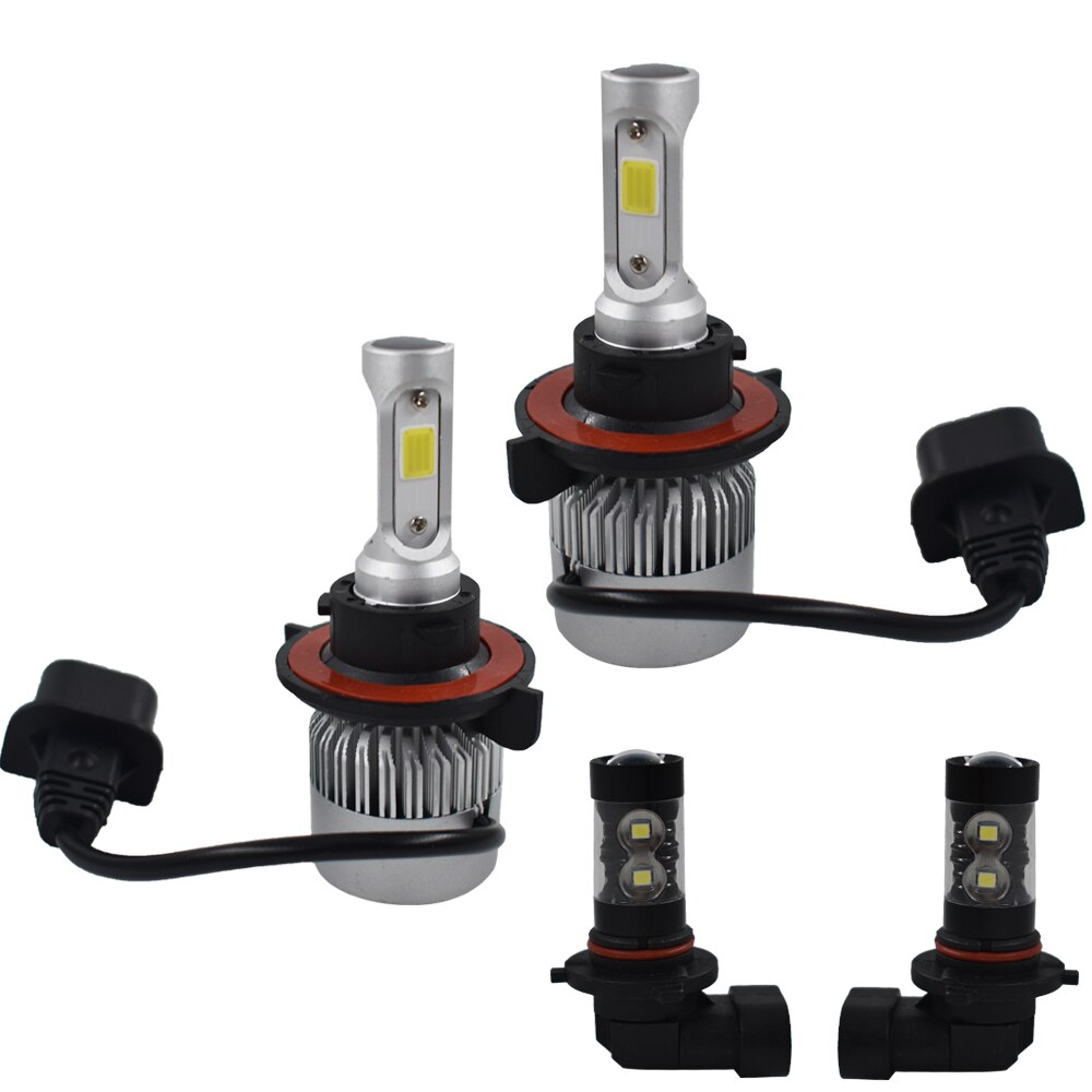 H13 9008 LED Headlight+9145 9140 Fog Lights Combo Pack for 2004 Ford F-150