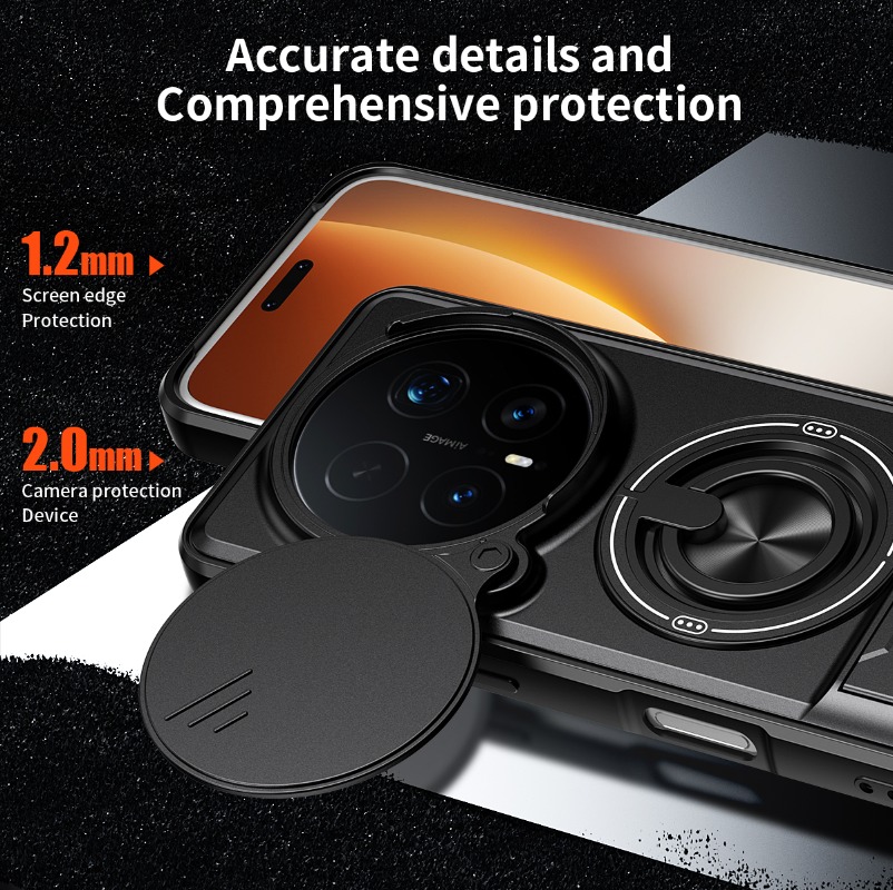 Panzer-Handyhülle für Honor Magic 8 Pro 5G mit Objektivschutz, Magnetring-Ständer und Rückenschale für Magic 8 7 6 5 4 Lite