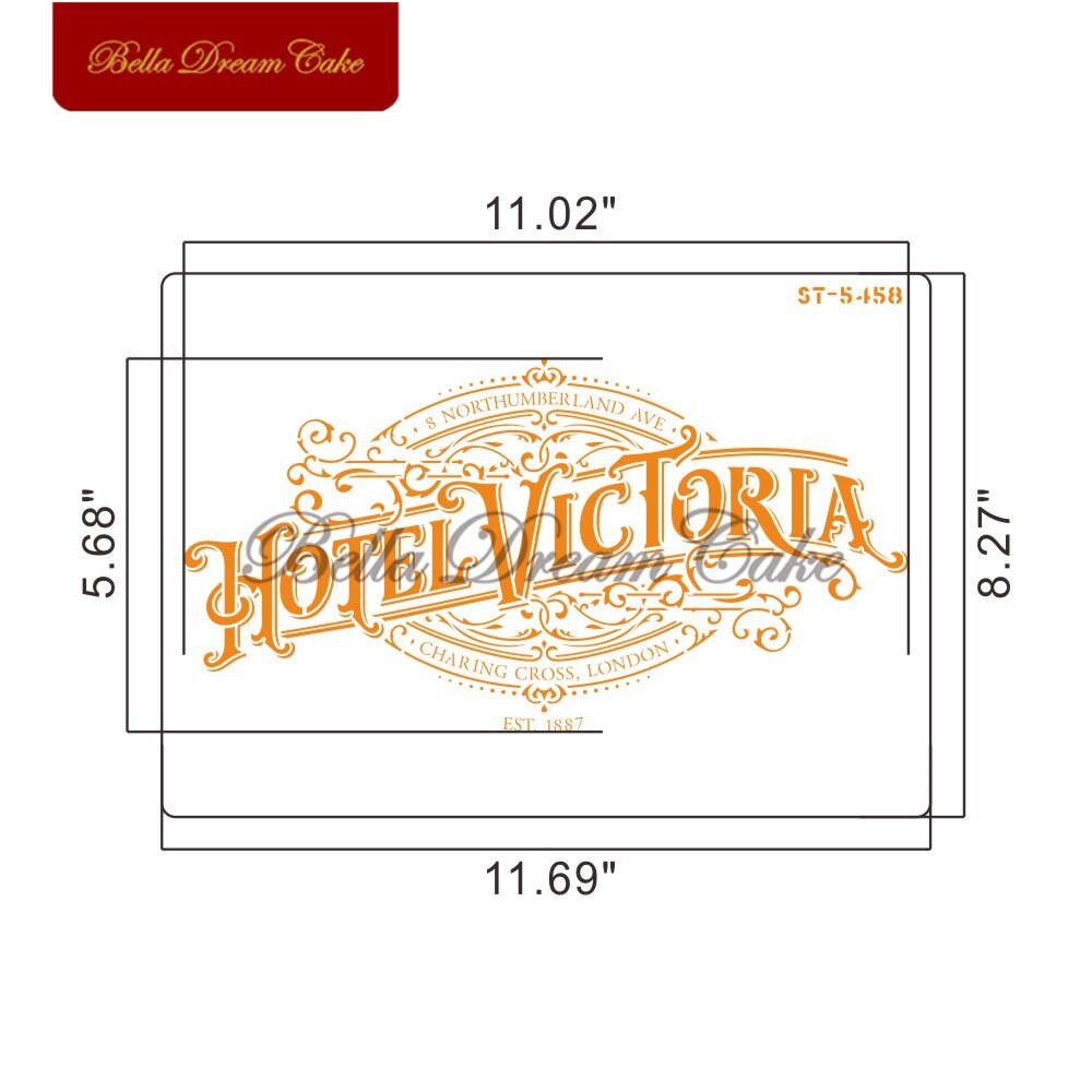 French Words Teapot Car Cake Stencil Layering Plastic Stencils Painting Drawing Stencils Template Cake Decorating Tool: ST-5458