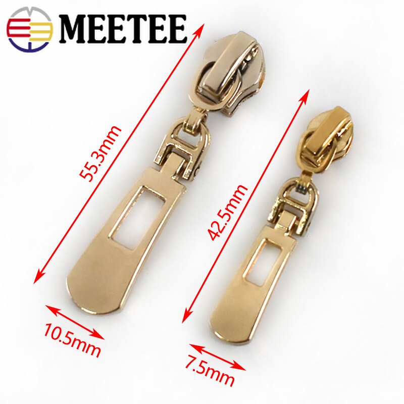 10pcs Zipper Sliders for 3# 5# Nylon Zips Sewing Pocket Bag Zip Head Puller Repair Kit DIY Garment Accessories ZT180