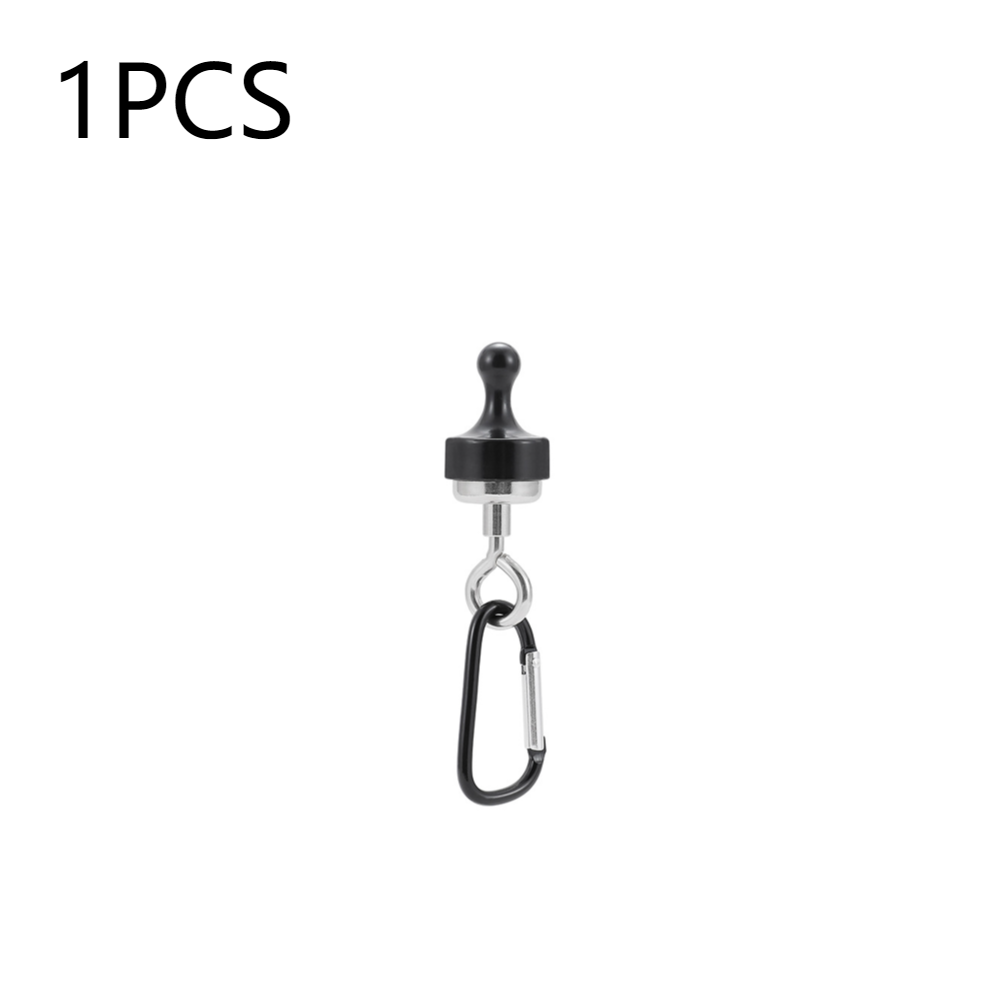 1-10pcs Magnetic Lanyard Clip Pulling Force Hanging Carabiners Heavy Duty Multipurpose for Outdoor Hanging Camping Light: Red