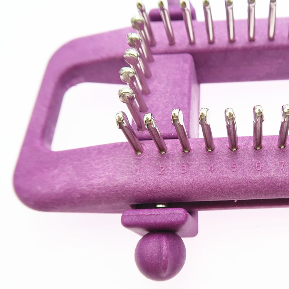 Kit de telar de calcetines de punto con gancho de ganchillo para calcetines bufanda sombrero tejer DIY tejer costura artesanía a mano herramienta (Color aleatorio)