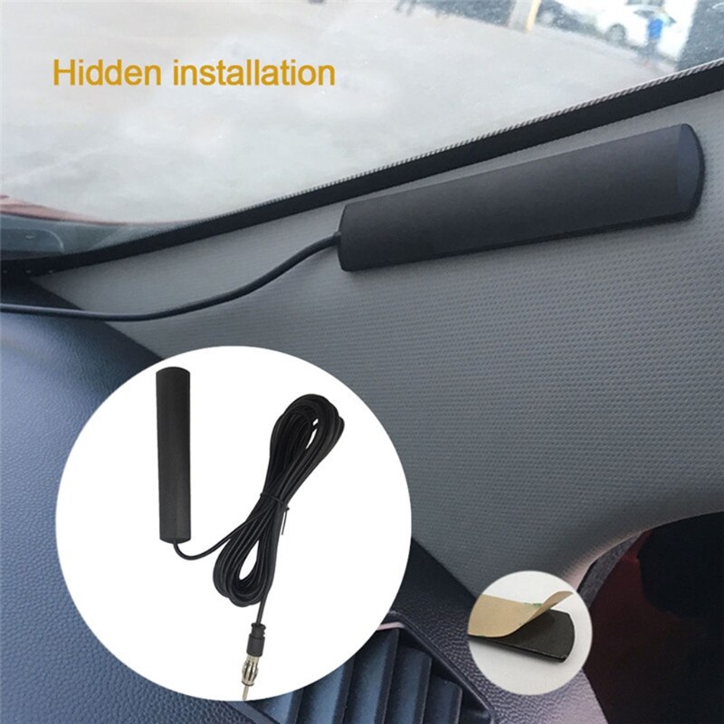 ANT-309 Car FM Radio Hidden Antenna Patch Car Signal Booster Amplifier Aerial T84C