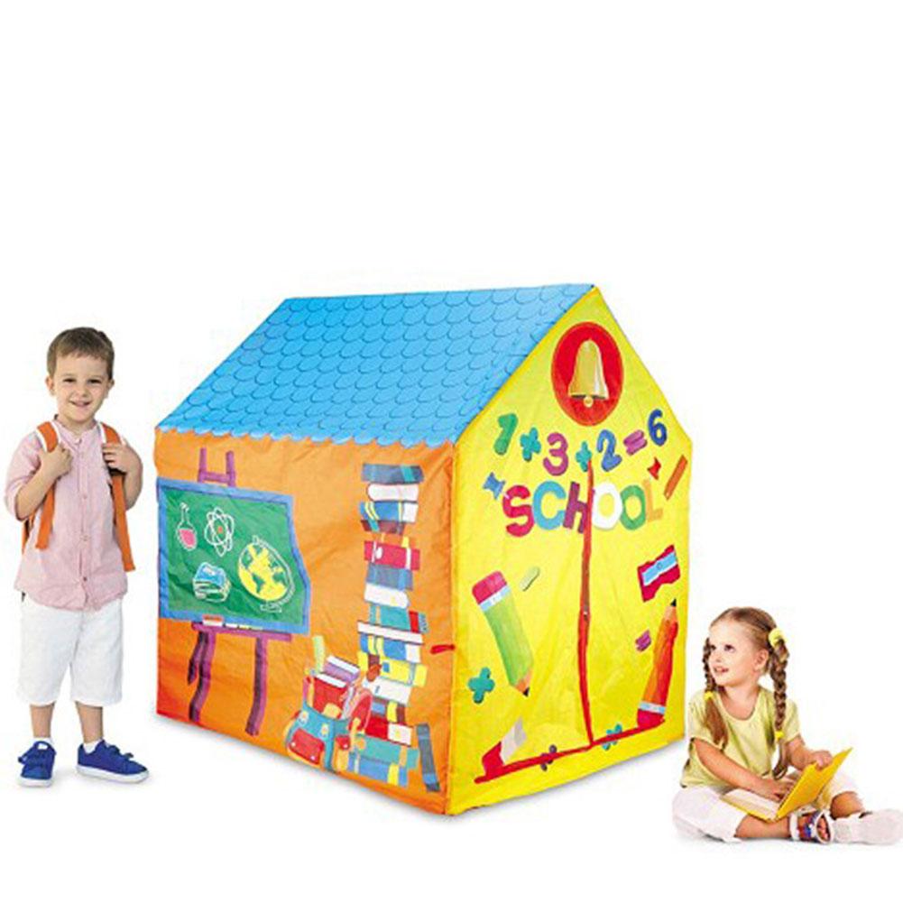 Nyeste børnetelt prinsesse prins legehus børn legehus indendørs udendørs legetøj telte til børn: D
