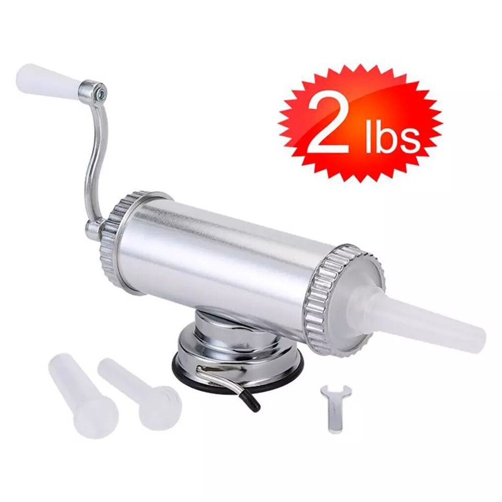Kitchen Manual Sausage Maker Meat Stuffer Machine ... - Vicedeal