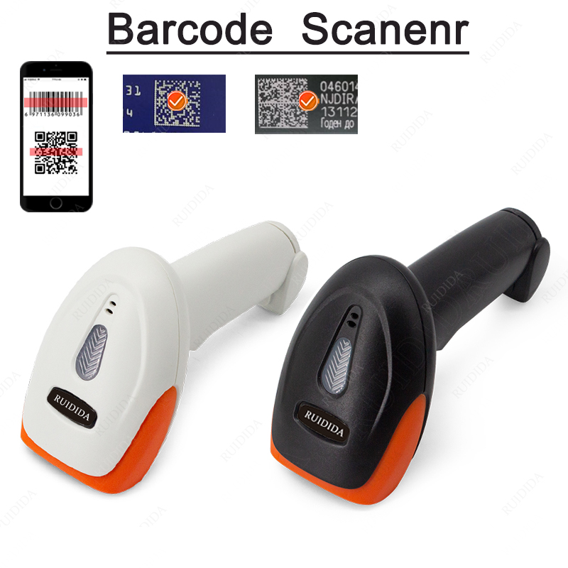 Handheld kabellos Scanner 2d QR Barcode Scanner verdrahtet 1D/2D QR Code Leser Bluetooth Bar Code Scanner USB PDF417 barras