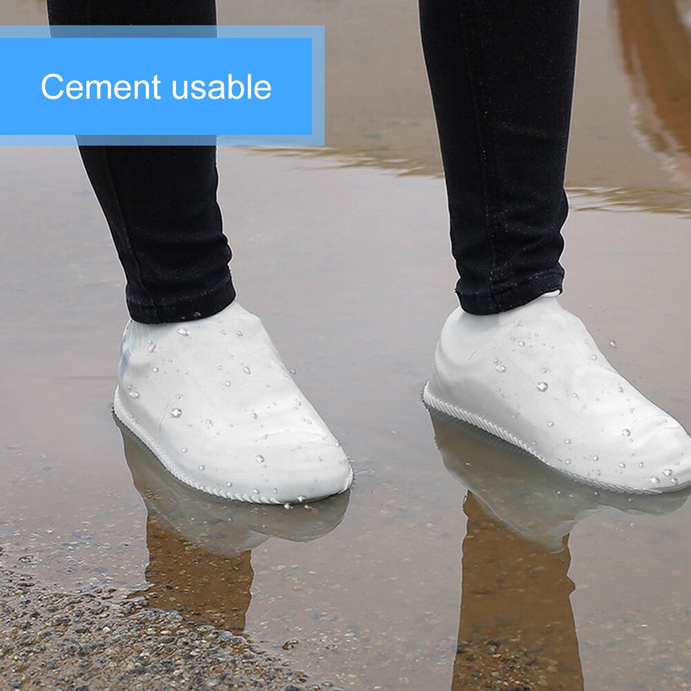 Silicone Overshoes Reusable Waterproof Shoes Covers Rain Boots Wear-Resistant Non-slip