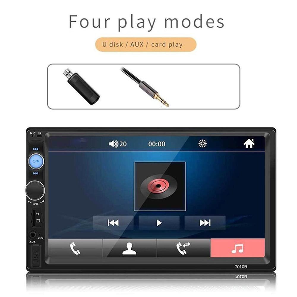 7010b Car Dual-spindle 7 Inch Mp5 Player Universal Machine Mp5 Card Machine Mobile Phone Interconnection