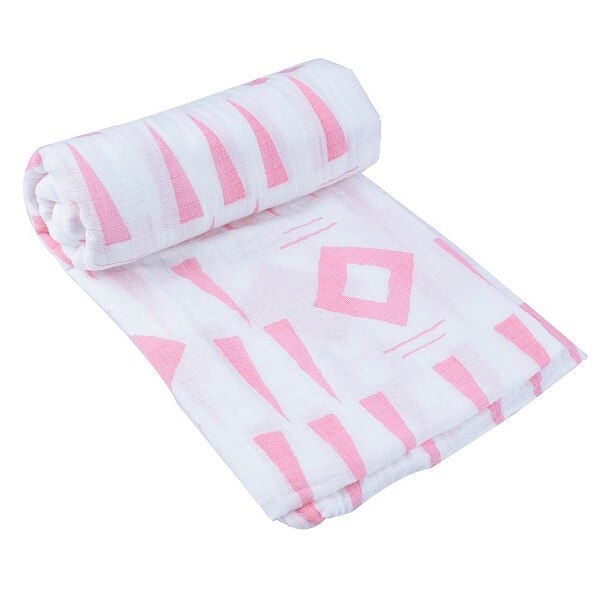 Baby produFlamingo Organic Baby Swaddle Muslin Bamboo Cotton Baby Blanket Diapers Envelope For Discharge Newborns Wrap Bedding: SJ0026