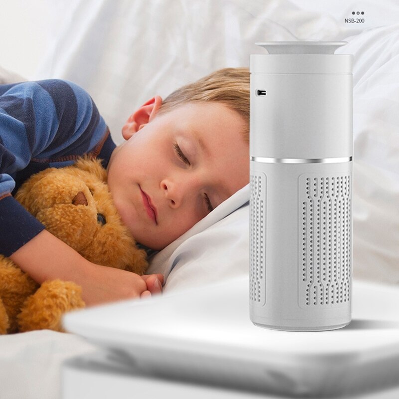 Air Purifier With High Efficiency Filter Wind Speed Adjustable Automatic Mode Used In Bedroom Living Room Car