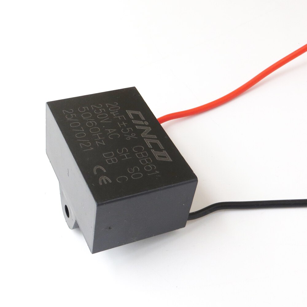 250V AC 20UF CBB61 2 wires Motor Run Capacitor Speed electric fanner ventilators exhaust fan capacitor start AC