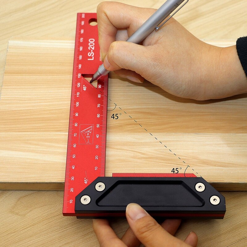 Woodraphic Precision Square Guaranteed T Speed Measurements Ruler for Measuring and Marking Woodworking Carpenters