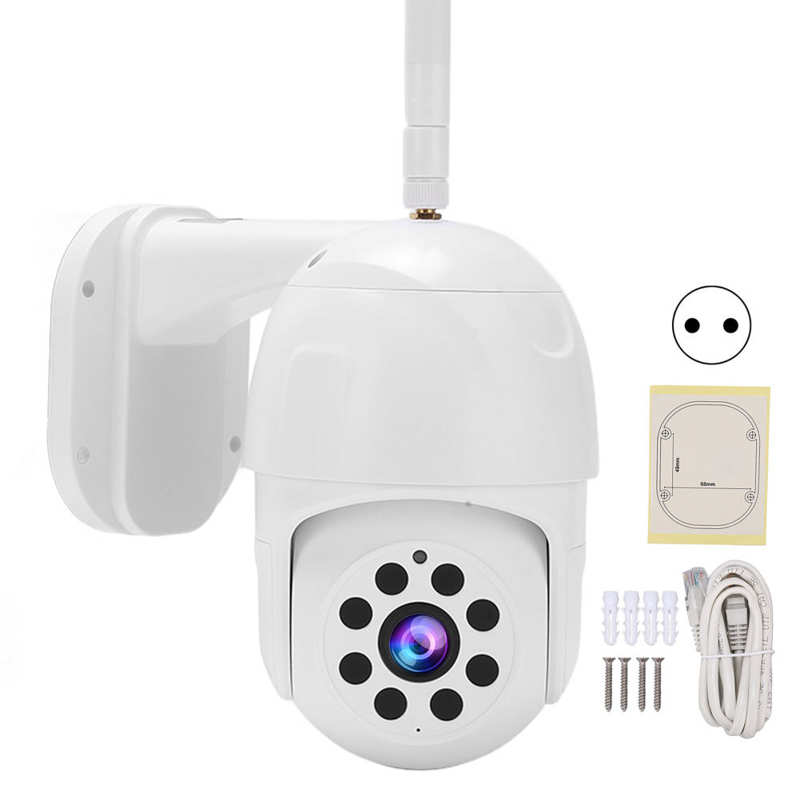 Pan Tilt Camera Night Vision Security Camera 1080P 100-240V App Afstandsbediening 350 ° Voor Thuis gebruik: European regulations