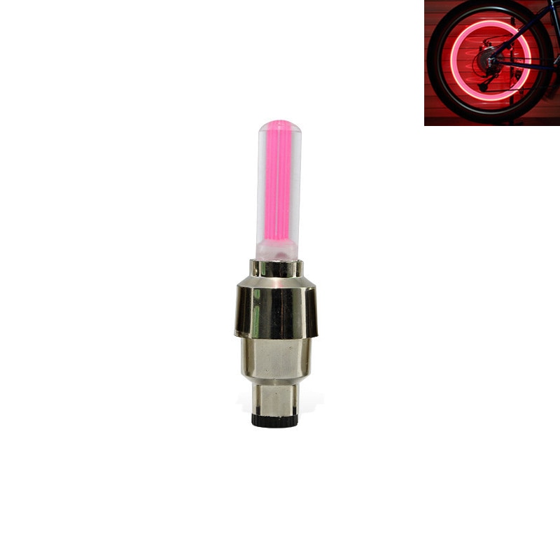 Neon lys dæk hjul ventil hætte lys led flash bil dæk ventil hætter luft cover dæk fælg ventil hjul spindel hætte cykel lys