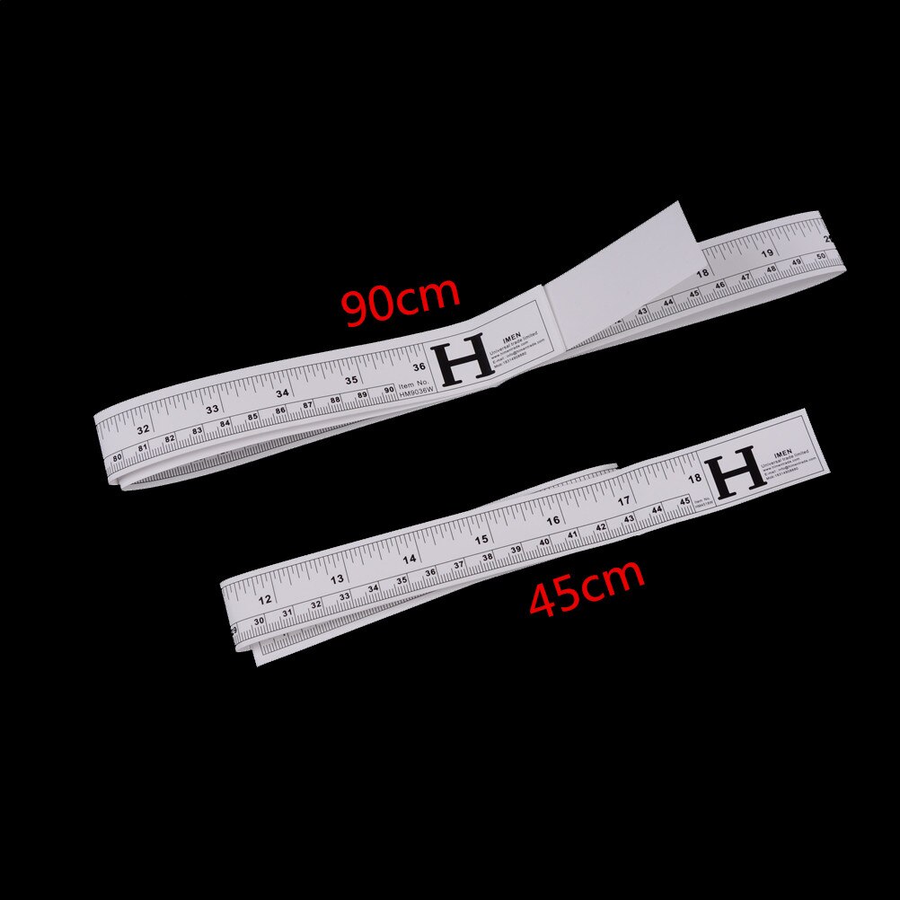 1 PCS 45/90cm Self Adhesive Metric Measure Tape Vinyl Ruler For Sewing Machine Sticker: 45cm