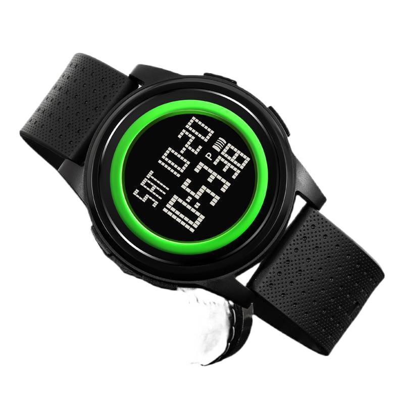 Skmei Men's Watch Personality Large Dial Electronic Watch Unisex Student Sports Multi-Function Waterproof Electronic Watch
