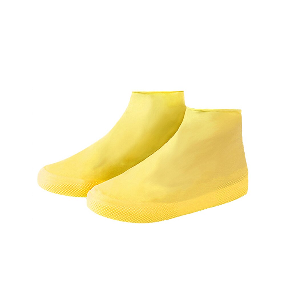 Cubrebotas de látex desechables, impermeables, antideslizantes, para lluvia, nieve: YELLOW