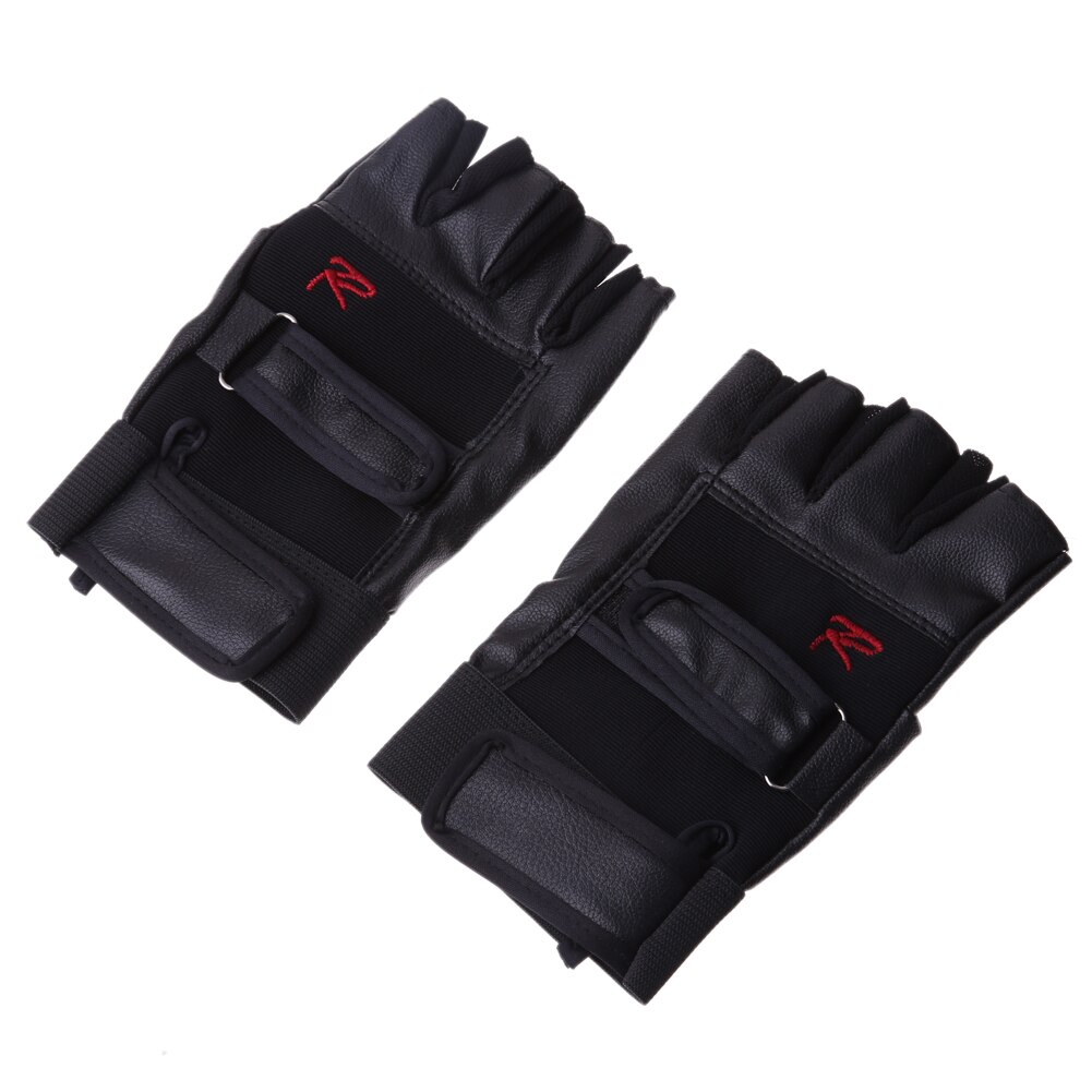 freundlicher Erwachsene Profi Gewichtheben Fitnessstudio ÜSpund Ausbildung Sport Fitness Sport Halb Finger Leder Radfahren Fahrräder Komfortable Handschuhe