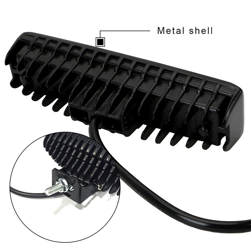 2x Lampes De Travail LED 96W Spot – 12/24V, IP67, 8000LM, Pour Camion Tracteur