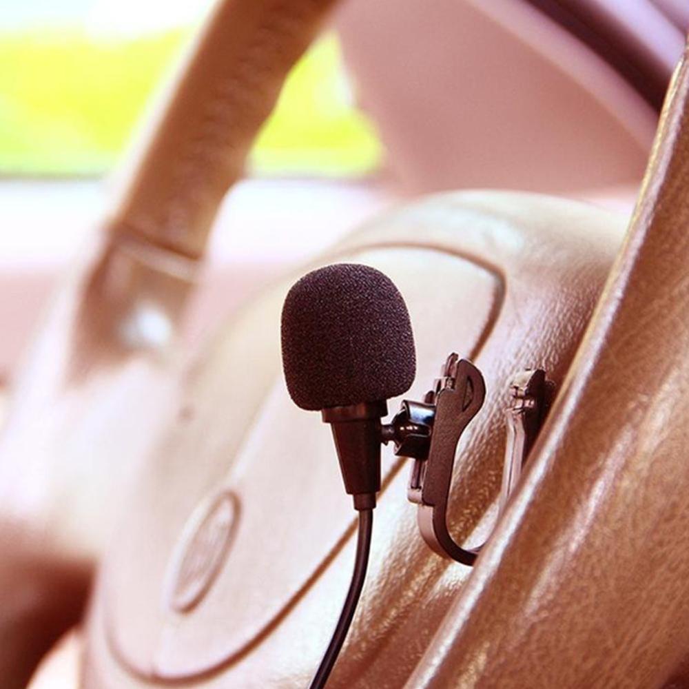 Micrófono externo para coche, dispositivo de Audio con conector de 3,5mm, Mini Radio estéreo con cable DVD, micrófono externo largo