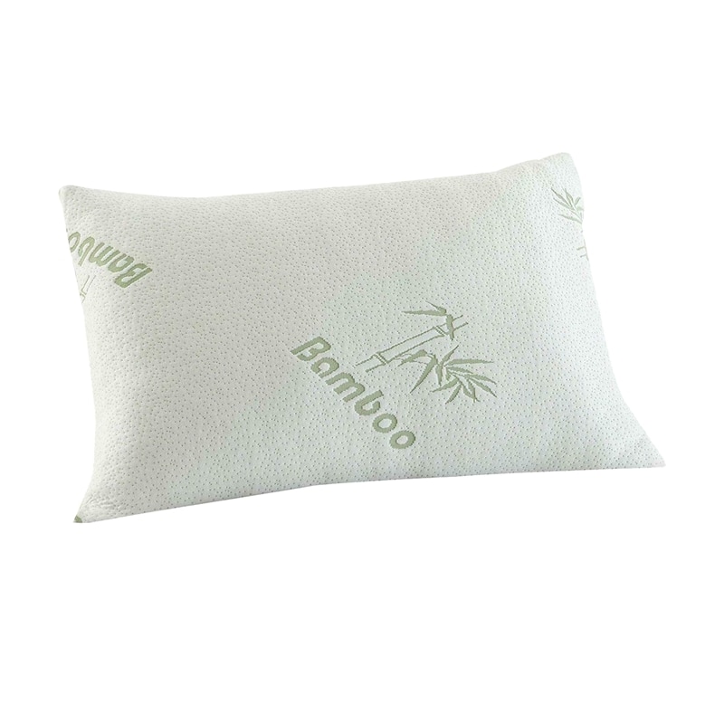 Nueva almohada de espuma de memoria de bambú, soporte ortopédico antibacteriano para la cabeza y el cuello en la espalda: Default Title