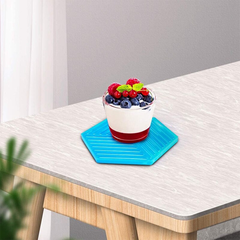 3 sztuk sześciokątne forma silikonowa robić żywicy dla podstawki, dekoracja na biurko, dekoracja domu, żywica epoksydowa formy żywiczne