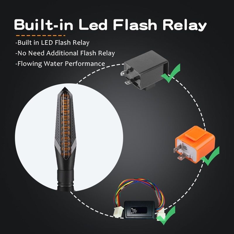 E11 Richtingaanwijzer Pijl Motorfiets Licht Relais Richtingaanwijzers Motorfiets Knipperende Indicatoren Led Flashers Voor Honda Yamaha