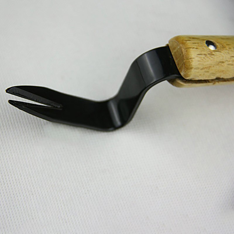 Transplanting Digging Tool Multi Purpose Wood Handle 1Pcs Weeding Tools Stainless Steel Manual Gardening Supplies Weeder Fork