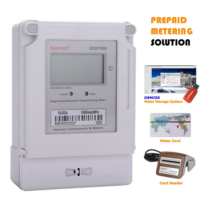Prepaid Energy Meter Power Consumption Monitor kWh Meter Wattmeter 220V 230V 50/60Hz
