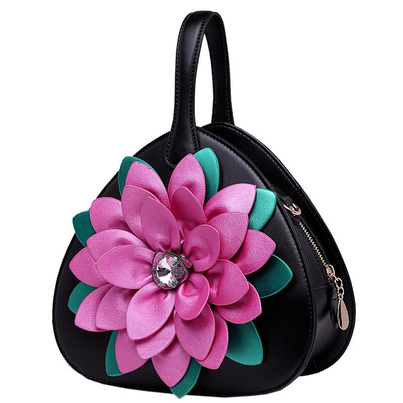 Vrouwen Mode Etnische Stijl Hartvorm Applique Grote Capaciteit Schoudertas Crossbody Tas Kantoor Dagelijks: Black