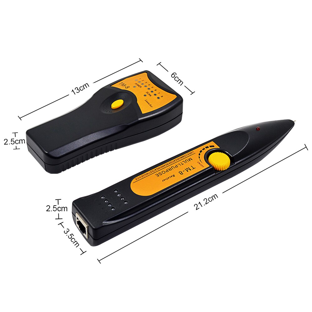 CHIPAL Professionale TM-8 RJ45 Tester di LAN Rete Cavo RJ11 Telefono Telefono Wire Tracker Cat5 Cat5A Cat6 Cat6A Cat6E Linea Finder