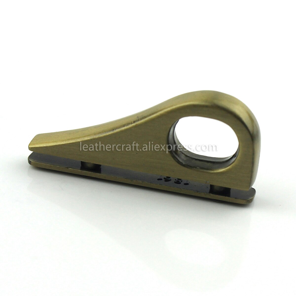 2 stk metalpose sideanker kile bøjle karbinhage klemmer oval ring taske sidekant anker link hardware til taske pung strop: Bronze