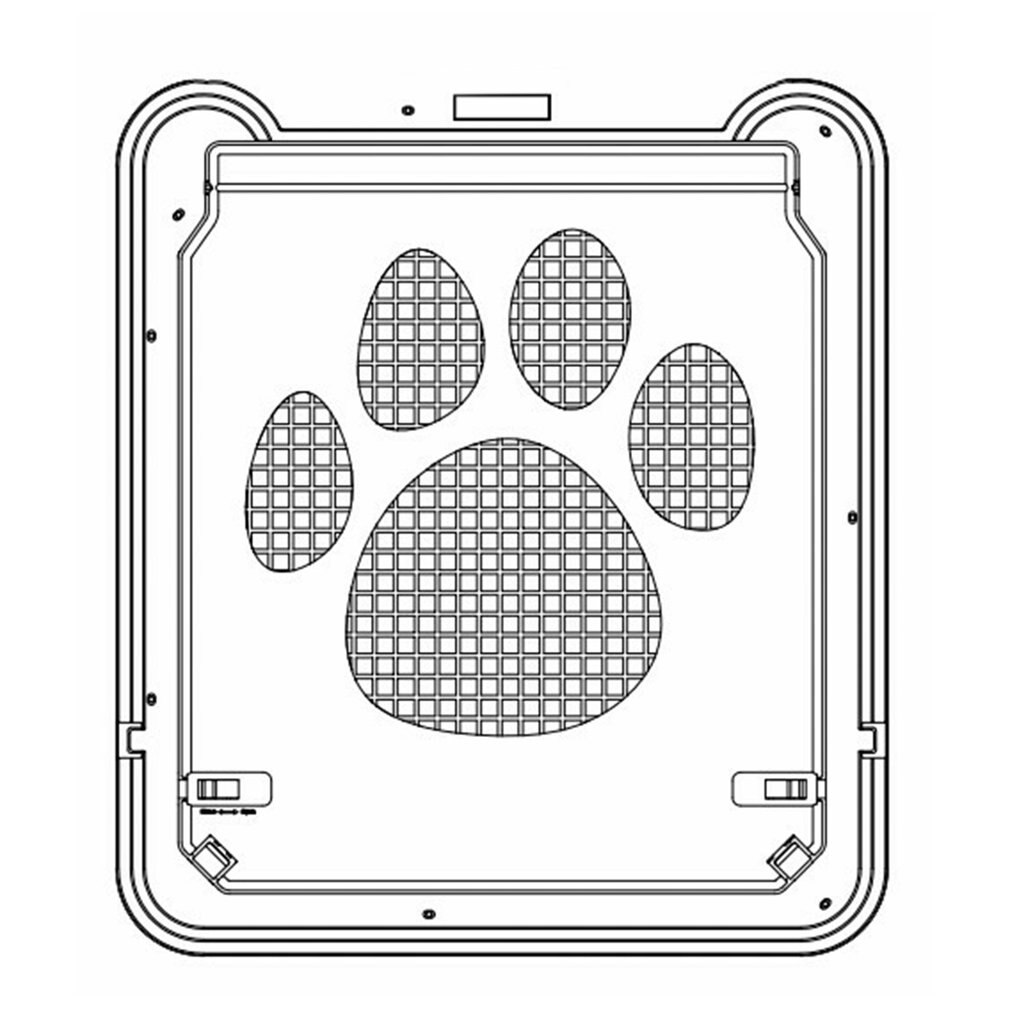 Pet Door Security Lockable Magnetic Screen Outdoor Dog Cat Window Door Stylish Beautiful Garden Easy To Install