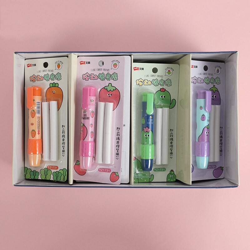 12-teiliges Radiergummi-Set – Einziehbare Stifte Mit Minen, Präzise & Praktisch