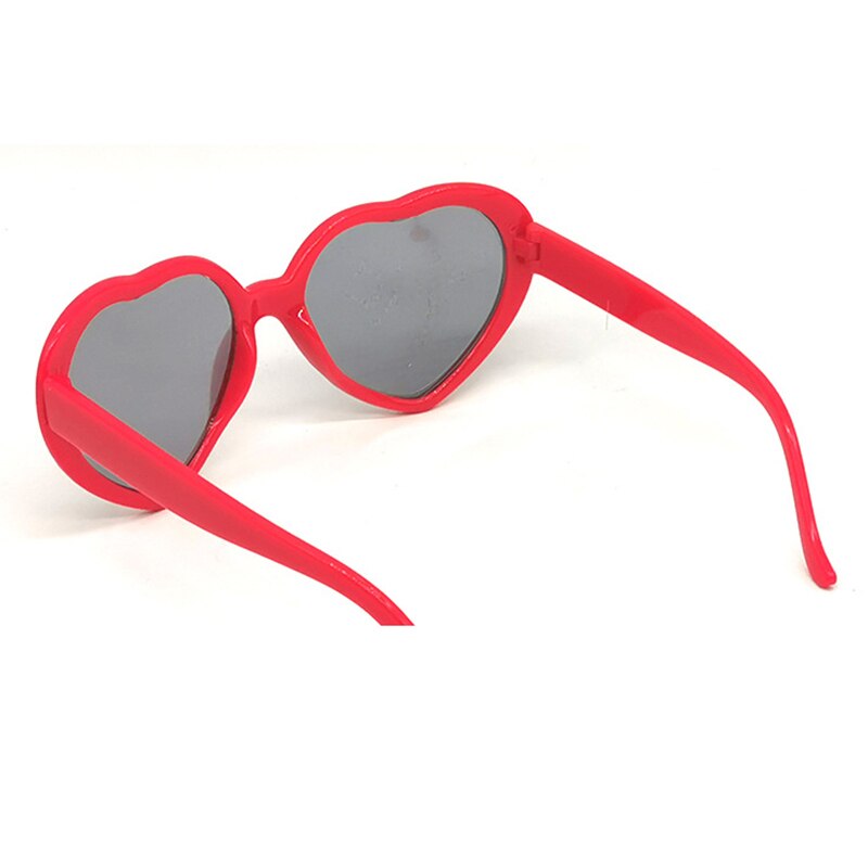 Love Heart Shaped Effects Glasses Watch The Lights Change to Heart Shape At Night Diffraction Glasses Women Sunglasses
