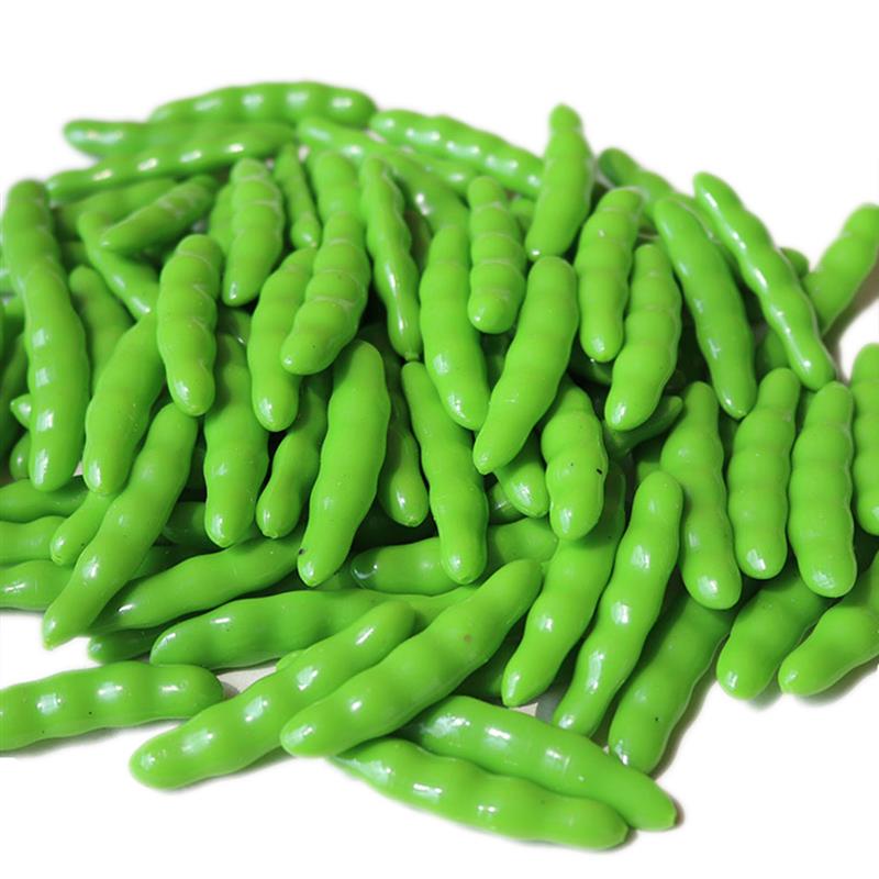 24PCS Artificial Vegetable Realistic Green Bean Simulated Vegetable Photo Prop