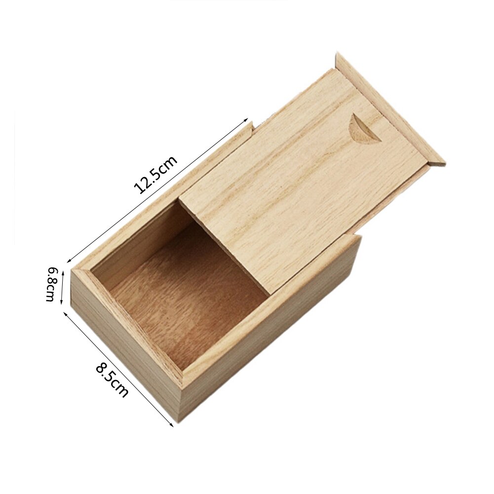 Bambus Kasten Kreative Schreibtisch-Organizer Holz Lagerung Kasten Poker fallen Kasten Kekse Lagerung Halfter Tisch Dekorationen: Schwarz