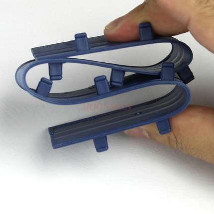 100 Stuks Binding Clip Strip A4 Plastic Lederen Losbladige Tien-Hole Binding Machine Leeg Houder Ponsmachine bestand Binding