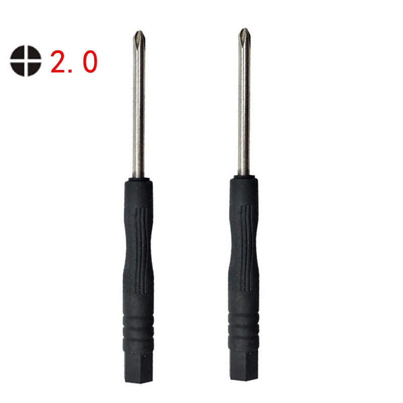 50pcs/lot Mini 1.5 2.0 3.0 Micro Cross Phillips Flat Screwdriver For MobilePhone PC Repair Tool: Plum cross 2.0