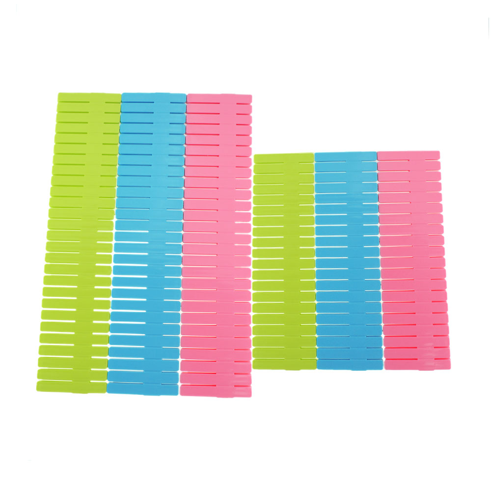 4PCS plastic drawer divider DIY grid divider household storage storage box underwear socks grid sorting grid free combination