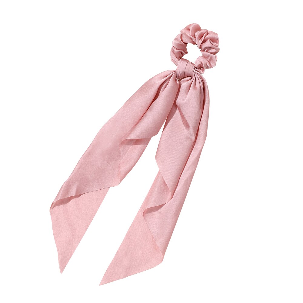 Lang hale bånd hårbånd hestehale tørklæde elastisk scrunchies forskellige farver